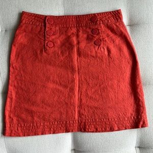Max Studio 100% Linen Mini Skirt Size 2